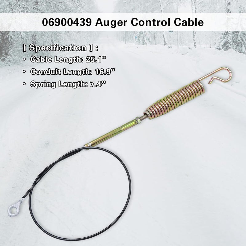 Dofank 06900439 Auger Control Cable for Ariens Deluxe 24, 28, 30, 36 Pro Platinum Power Brush Snow Blowers Auger Cable - Image 2